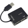 USB 2.0 hub LogiLink UA0139, 4 porty, čierna; UA0139