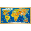 Small Foot vkladacie puzzle veľká mapa sveta