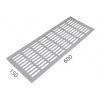 SRL - ALFA vetracia mriežka 150 x 600 mm STM - strieborná matná (C0) | MP-KOVANIA.sk