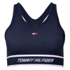 Dámske podprsenky Tommy Hilfiger Mid Int Tape Bra - desert sky - Modrý, Tyrkysový (XS)