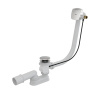 Alca Sifón vaňový automat s napúšťaním prepadom, dĺžka 120 cm, plast, chróm-lesk