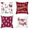 4x SÚPRAVA OBLIEČKA NA VANKÚŠ VIANOČNÁ OBLIEČKY NA VANKÚŠE VIANOCE 40X40