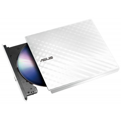 ASUS DVD-/+RW 8x, white, externí, USB 2.0, Retail SDRW-08D2S-U LITE/WHT/G/AS