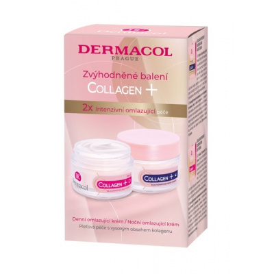 Dermacol Collagen Plus Intensive Rejuvenating intenzívny omladzujúci denný krém 50 ml + intenzívny omladzujúci nočný krém 50 ml darčeková sada