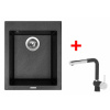 Sinks CUBE 410 Metalblack + Mix 3 P GR G8874