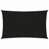 Slnečná plachta, 160 g/m², čierna, 5x7 m, HDPE