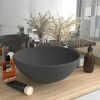 Stojace umývadlo okrúhle VidaXL Bathroom 32,5 cm sivé