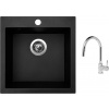 Set Sinks VIVA 455 Granblack + batéria Sinks MIX 35 P chróm
