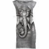 Šaty The Mountain Mini Dress Big Face Ganesh - sivé, S