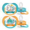 Avent SCF080/12 silikónový cumlík Ultra Air 2ks, 6-18m chlapec ks