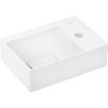 HANSGROHE Xevolos E umývadielko na skrinku s otvorom vpravo, bez prepadu, 360 x 250 mm, biela, s povrchom SmartClean, 61086450