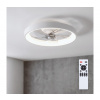 | Brilagi - stmievateľný LED stropný ventilátor, 34 W, 230 V, priemer 50 cm, biely, s diaľkovým ovládaním | WF-OSD-154-WHT