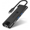 CONNECT IT Multi5in1 USB-C hub, 5v1 (USB-C,2xUSB-A,HDMI,RJ45),externí, ANTRACITOVÝ CHU-8020-AN