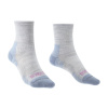 Bridgedale Hike Lightweight Ankle Merino Performance Dámske sivé/moky blue/830 L (7-8,5 UK)