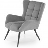 HALMAR Kreslo ušiak BYRON, čierna/sivá vardo 11