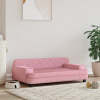 vidaXL Pelech pre psa ružový 95x55x30 cm zamat - Ružová - 75415-30003