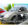 Deflektory komplet 4 ks pre DACIA Sandero, 2008-12