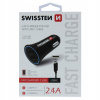 Nabíjačka do auta SWISSTEN 2,4 mA s USB-C konektorom