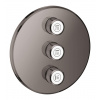 Grohe Grohtherm SmartControl - Trojcestný ovládač pod omietku, Hard Graphite 29122A00