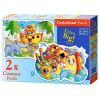 Castorland Puzzle sada 2v1 Noemova archa