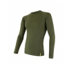 SENSOR termoprádlo MERINO DF pánske tričko dl. rukáv SAFARI - XXL