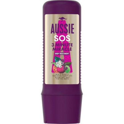 Aussie SOS 3 Minute Miracle Deep Treatment (suché a poškodené vlasy) - Vyživujúca maska 225 ml