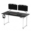 Pracovný stôl, elektricky nastaviteľná výška, 160X75 cm, 72-118 cm, UPLIFT, s XXL podložkou pod myš, ULTRADESK