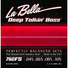 LaBella struny na basgitaru, séria: Deep Talking, Flat Wound, oceľ: 45-105 LB-760FS