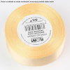 Stuha saténová 1cm x 22,5 m krémová