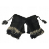 Rukavice - Mittenki rukavice ženský produkt jn plus paríž čierne. Universal (Ženské rukavice Mittenki Black Fur jeseň)