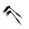 Kábel GoGEN Jack 3,5mm, 2m, pozlátené konektory, krútený (GOGJACK200MM03) čierny