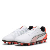 Puma King Match Junior Firm Ground Football Boots White/Red 3 (35.5)