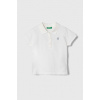 Detské polo tričko United Colors of Benetton 3WG9G300A.P.Continuativ biela 104