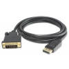 PremiumCord DisplayPort na DVI kabel 1m M/M kportadk02-01