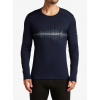 Funkčné tričko Icebreaker Merino 200 Oasis LS Crewe Snow Wave - midnight navy
