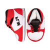 Červenobiele sneakers papuče