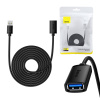 Predlžovací kábel Baseus USB 3.0 samec - samica, séria AirJoy, 5 m (čierny) 30475