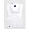 Pánska biela košeľa slim fit na manžetové gombíky 19627