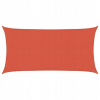 Slnečná plachta, 160 g/m2, terakotová, 3x6 m, HDPE