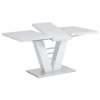 Jedálenský stôl rozkladací 120-160x80 cm, mdf, biela, HT-510 WT Farba: Biela