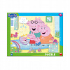 Puzzle rámikové Prasiatko Peppa George Evie 40 dielikov - puzzle pre 4-ročné deti