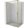Mexen Exo, posuvný sprchový kút 105 x 95 cm, číre sklo, zlatá, 8151-105-095-50-00