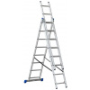rebrík G21 3-dílný 5,1m, 3x8 priečok GA-H-3x8