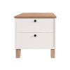 YURUPA Nord nočný stolík na nožičkách, biela