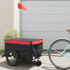 Vozík za bicykel, čierno červený 45 kg, železo-ForU-94104