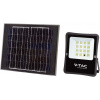 V-TAC LED reflektor solárny V-TAC 16W diaľkové ovládanie, AUTO, časovač IP65 VT-55200 6400K 1600lm