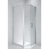 Jika Cubito Pure - Pevná stena, strieborný lesklý profil, 900 mmx1950 mm – sklo transparentné, 6 mm, držadlá chróm H2972420026681
