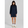 MIKINOVÉ ŠATY GANT REG TONAL SHIELD DRESS EVENING BLUE