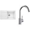 Set Blanco Legra XL 6 S + Blanco Mida Chróm biela
