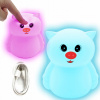 Nočná lampa do detskej izby - Nočná lampa pre deti silikón RGB LED prasa (Nočná lampa pre deti silikón RGB LED prasa)